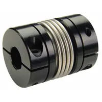 RULAND MANUFACTURING Motion Control Coupling: 15 mm Bore Dia 1, 14 mm Bore Dia 2, Aluminum, Clamp On (MPN MBC33-15-14-A)