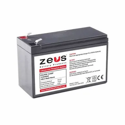 ZEUS BATTERY PRODUCTS PCLFP8-12.8SP Lithium Iron Phosphate - Lithium Iron Phosphate (LiFePO4) Sealed Batteries