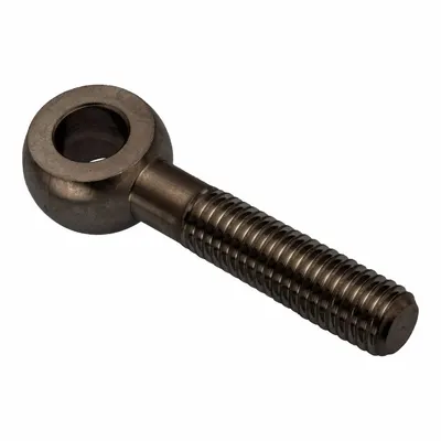 AMPG Fixed Rod End: Steel, Black Oxide, 100 mm Hole Center-to-End Lg, Right Hand - Steel Male Threaded Fixed Rod Ends