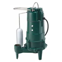 ZOELLER Grinder Pump: Vertical, Single Phase, 1 hp, 115V AC, 42 gpm @ 10' of Head, 1 1/4 in FNPT (MPN 807-0001)