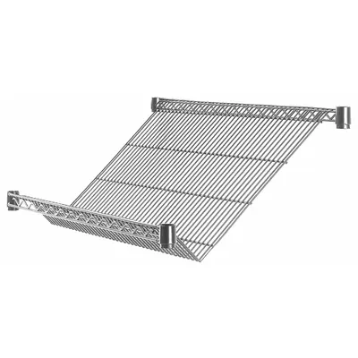 METRO Gravity-Flow Wire Shelf 36x18 in Chrome - Gravity-Flow Wire Shelves for Dry Use