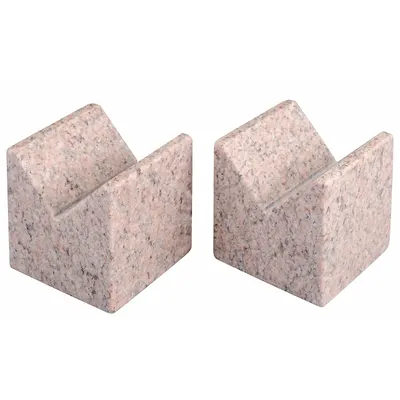 STARRETT Granite V-Blocks: V-Block, Pr V-Block, 4 in x 4 in x 4 in, AA Laboratory - Granite V-Block Pairs