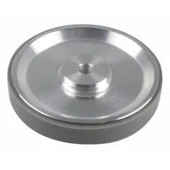 Aluminum measuring wheel designed for use with an encoder to convert rotary motion into linear distance or speed measurement. Commonly applied in industrial automation, packaging, and material handling systems for position feedback.
