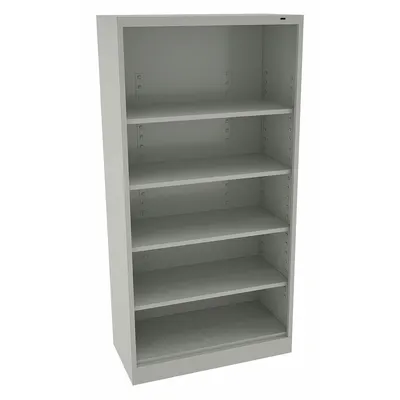 TENNSCO BC18-72 LIGHT GREY Stationary Bookcase - Stationary Bookcases