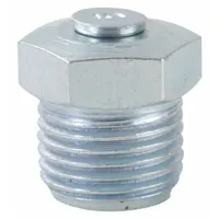 WESTWARD Grease Fitting: 1/8"-27, PTF, Basic Grease Fitting Design, Steel, 1/2 in Overall Ht, 10 PK