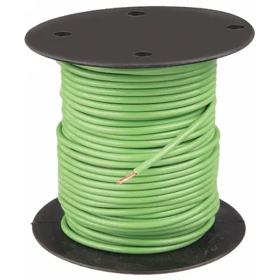 GROTE Primary Automotive Wire: GPT, 500 ft, 1 Conductor, 12 AWG, Green - PVC-Insulated General Purpose Primary Wires