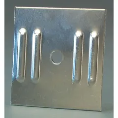 Aluminum sign back plate in unfinished silver finish. Provides a rigid substrate for mounting signs in industrial, traffic, or facility identification applications. The bare surface allows for custom painting, reflective sheeting, or direct mounting of sign faces.