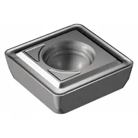 Indexable insert for drilling and boring operations in metalworking. Designed for use in indexable drill heads to produce accurate holes in materials such as steel and stainless steel. Grade H13A tungsten carbide construction