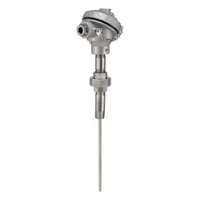 Threaded RTD with terminal block for temperature measurement in industrial process applications. Features a 316 stainless steel sheath, 1/2" NPT process mounting thread, and probe length of 22.72 inches. Accuracy of ±0.15 °C. Suitable for direct immersion or thermowell installation