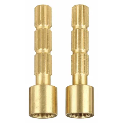 KISSLER Stem Extension: For Stem Extender Series, Brass, Brass, (2) Stem Extensions - Faucet Stems, Spindles, Filters & Cartridge Parts