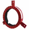 Firestop collar for 4 in plastic pipes passing through fire-rated walls and floors. Provides 2-hour fire protection in gypsum walls/wood assemblies and 3-hour protection in walls and floors. Maintains fire barrier integrity in penetrations.