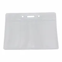 Badge Holder: Pouch, Horizontal, 3 1/2 in Badge Pouch Wd, 2 1/2 in Badge Pouch Ht, Plastic, 50 PK (MPN BAU 67815)