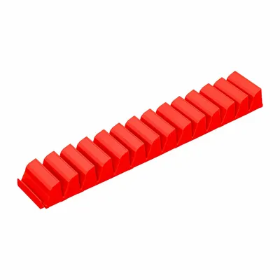ERNST MANUFACTURING Modular Screwdriver Organizer: Red, 2 1/4 in Overall Wd - Screwdriver Racks & Bit Organizers