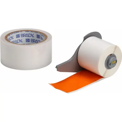 BRADY Continuous Label Stock: 2 in x 50 ft, Polyester With Rubber Adhesive - Brady Floor Marking Tape