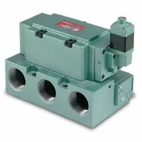 Solenoid Air Control Valve: Double Solenoid, Four-Way / Two-Position, 5 Coefficient of Volume (Cv) (MPN 554BA400MT00061)