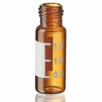 GLOBE SCIENTIFIC Vials: 2 mL, B, Includes Closure, No Closure, 12 mm Body Dia, Amber, Chromatography (MPN 9030002AMMS)