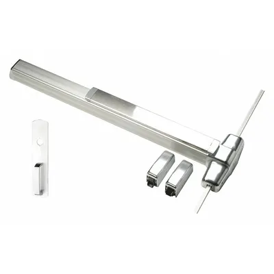 VON DUPRIN 9927NL-F 3 US28 Surface Vertical Rod Push Bar - Surface Vertical Rod Push Bars