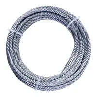 APPROVED VENDOR Wire Rope: Stainless Steel, 6 x 37, 2,340 lb Working Load Limit, 50 ft Overall Lg