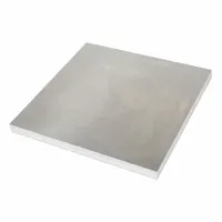 Hot-rolled carbon steel plate, A36 grade, 0.75 in thick, 8 in x 8 in nominal size. Thickness tolerance ±0.002 in. No heat treatment. Includes material certificate with lot number. Suitable for structural applications, jigs, fixtures, and machine bases requiring precise dimensions and flatness