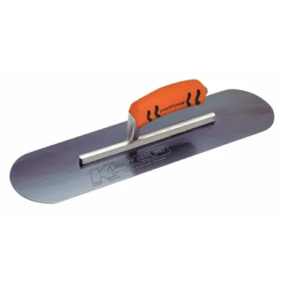 KRAFT TOOL Pool Trowel: Blade Material Blue Steel, Blade Shape Round, 4 in Blade Wd - Swimming Pool Trowels