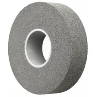 This SCOTCH-BRITE convolute wheel is designed for deburring, blending, and finishing stainless steel and nickel alloys. It features a silicon carbide abrasive in a fine, hard (8) grade, with a 12 in diameter, 1 in width, and 5 in arbor. The wheel is part of the X2-WL series and is suitable for edge finishing and surface conditioning on metal parts