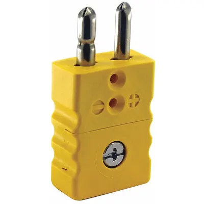 Dayton Thermocouple Plug: Jack, For Type K Thermocouple Type, Std Plug, 2 Pins - Thermocouple Plugs