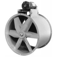 DAYTON Tubeaxial Fan: Emergency Smoke, 24 in Blade, 7,085 cfm @ 0.000 in SP, 115/208-230V AC, 1 hp (MPN 7J342)