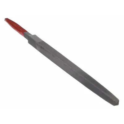 SIMONDS Machinists File: Square, Double-Cut, Safe Edge Cut, Second Cut, 4 in Lg without Tang - Double-Cut Square Files
