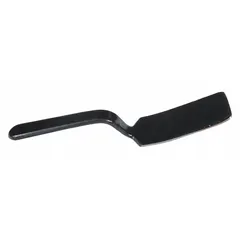 Steel slapping spoon for auto body repair, 10 in length, 2 in width, 10 in height, 12 oz weight. Used to shape and smooth metal panels, applying controlled force for shrinking or stretching dents.
