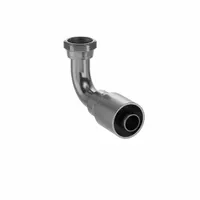 PARKER Hydraulic Crimp Fitting: Steel x Steel, 90° Elbow, -20 For Hose Dash Size, ORS x Crimp (MPN 1J577-20-20)