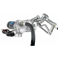 GPI Electric Drum Pump: 12 V DC, 1/5 hp HP, 15 gpm Max. Flow Rate, Pump with Hose & Nozzle, Aluminum (MPN M-150S-EM)