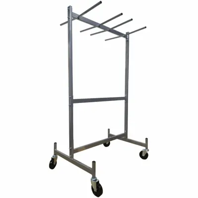 Dayton Chair and Table Cart: 500 lb, 43 1/2 in L x 31 5/8 in W x 84 in H, For 24 Chairs - Hanging Racks for Folding Chairs & Rectangular Tables