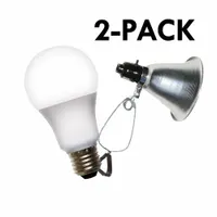Clamp Lamp Grow Fixture: Bulb Included, For Bulb Type A, 120V AC, LED, 2 ft Max Mounting Ht, 660 W (MPN 602275)