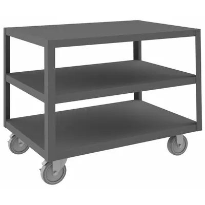 DURHAM MFG Work Table: Fixed Ht, Steel, 36 in x 24 in - Steel-Top Mobile Worktables