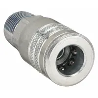 PARKER Quick Connect Hose Coupling: 1/4 in Body Size, 3/8 in Hose Fitting Size, 3/8"-18 Thread Size (MPN 24)