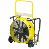 TEMPEST Circulating Fan: 24 in Blade Dia, 230V AC, Mobile, 2 hp, Direct Drive, Steel (MPN 913-1265)