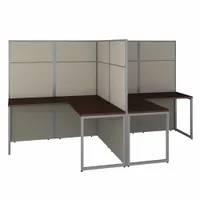 BUSH BUSINESS FURNITURE Modular Cubicle Workstation: 66 in Overall Ht, 60 in Overall Wd, Cherry (MPN EODH560MR-03K)