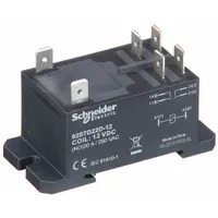 SCHNEIDER Enclosed Power Relay: DIN-Rail & Surface Mounted, 30 A Current Rating, 12V DC, DPST-NO (MPN 92S7D22D-12D)