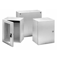 HOFFMAN Enclosure: 304 Stainless Steel, 9 in x 7 in x 6 in, NEMA 12/4/4X, Solid Cover, Hinged (MPN LHC252015SS)