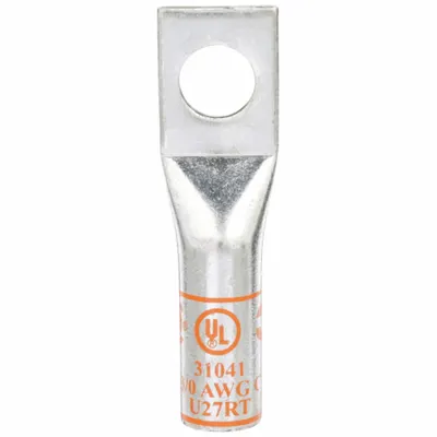 3M Compression Lugs: 1/2 in Stud Size, 3/0 AWG For Wire Sizes, Stranded Wire Type - One-Hole Compression Lugs