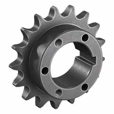 TSUBAKI Sprocket: For 60 Chain, 17 Teeth, 4.082 in Pitch Dia, 4.462 in Outside Dia - Size 60 Bushed-Bore Roller Chain Sprockets