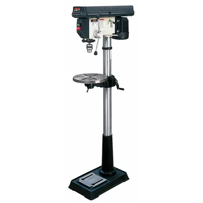 JET Floor Drill Press: Belt, 115/230V AC, Fixed Speed, 200 RPM – 3,630 RPM - Floor Stand Drill Presses for Wood
