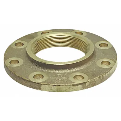 NIBCO B515356 Cast Bronze Tube Flange, FNPT x Flange, Drain/Vent, 2-1/2 in - Cast Copper & Bronze Tube Flanges
