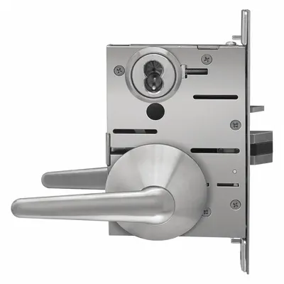 BEST Door Lockset: Office Lever Locksets, Stainless Steel, ADA Compliant