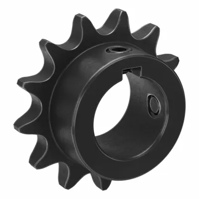 TSUBAKI Single Strand Sprocket: 40, For 1/2 in Chain Pitch, 1 in Bore Dia, 13 Teeth - Size 40 Fixed-Bore Roller Chain Sprockets