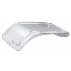 Clear plastic lid designed for use with AKRO-MILS model 305A3 hanging and stacking bins. Measures 7 1/8 in x 4 1/8 in. Allows visibility of contents while protecting from dust and debris in industrial storage, workshop, and warehouse environments.