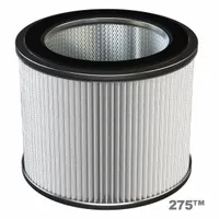 SOLBERG Filter: Polyester, 9.62 in Overall Ht, 8 in Inside Dia, 11 3/4 in Outside Dia, 275