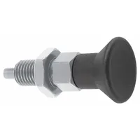 KIPP Indexing Plunger: Nonlocking, 18-8 SS Body w/ 400 SS Plunger, 1/4"-28 Thread (MPN K0630.202903AJ)