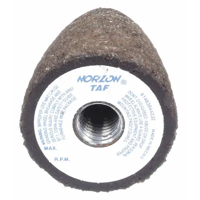NORTON NorZon Plus 4NZ ZA Grinding Cone - High-Performance Grinding Cones & Plugs for Stainless Steel & Nickel Alloys
