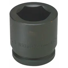 Metric 95 mm impact socket with 1-1/2" drive and 6-point standard configuration. Black Oxide finish provides corrosion resistance. Suitable for heavy-duty fastening and loosening of metric nuts and bolts using an impact wrench in industrial maintenance, heavy equipment repair, and construction.